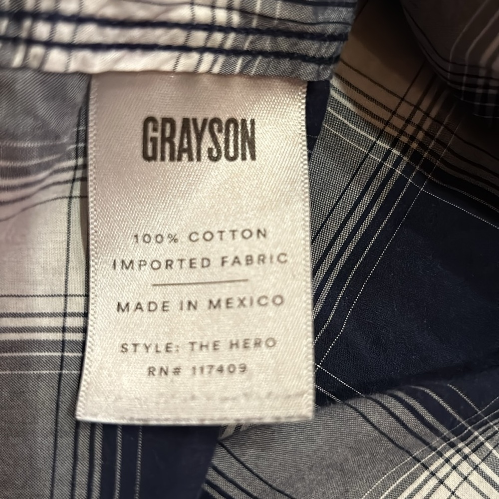 Grayson By Frank & Eileen The Hero Plaid Button D… - image 5